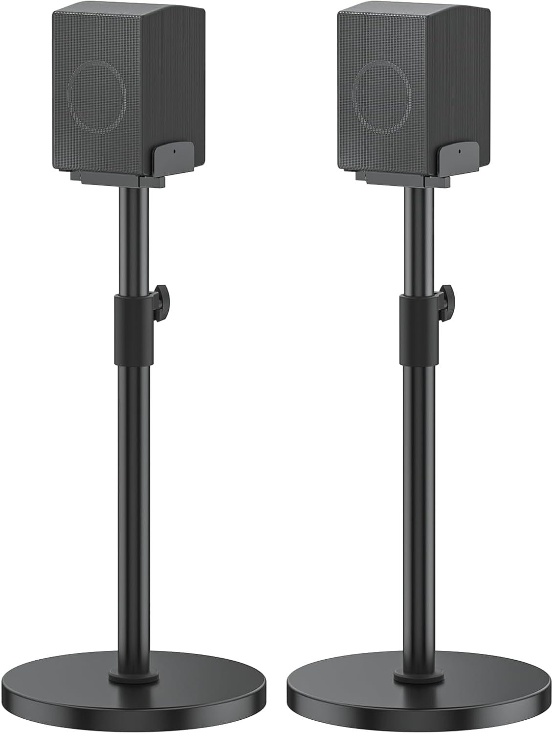 Height Adjustable Speaker Stands for Samsung HW Q990D/Q990C/Q930C - Heavy-Duty Floor Speaker Stand Only for Samsung Large Speakers with Adjustbale Tray of 5