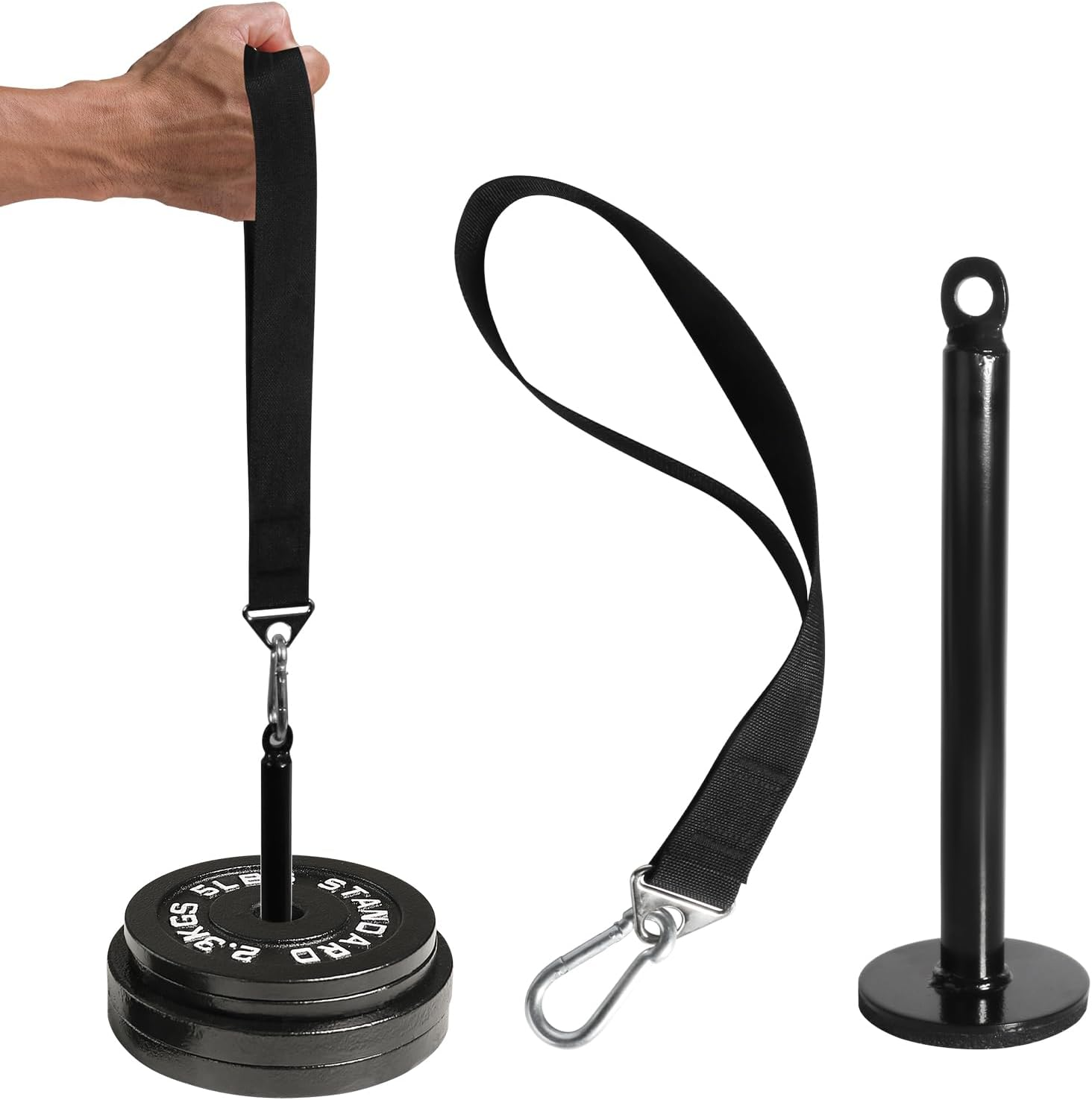 Arm Wrestling Training Strap Belt: Arm Hand Grip Finger Wrist Forearm Exerciser Strengthener Workout Equipment