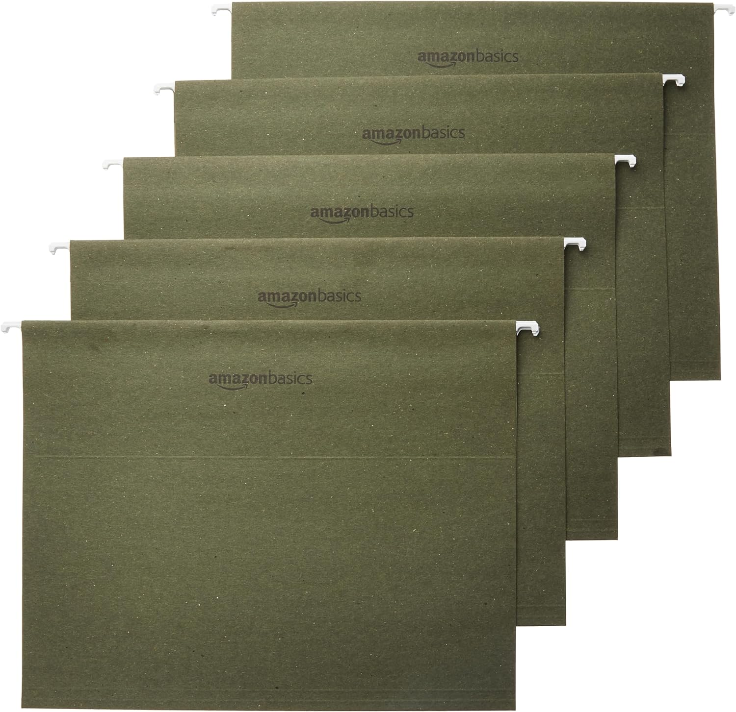 Hanging Organizer File Folders for Efficient Filing, Sturdy, Adjustable Tabs, Letter Size, Pack of 25, Green