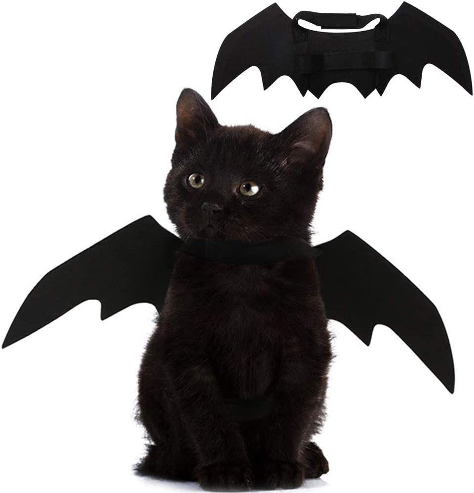 Pet Cat & Dog Bat Wings – Halloween Costume Accessories