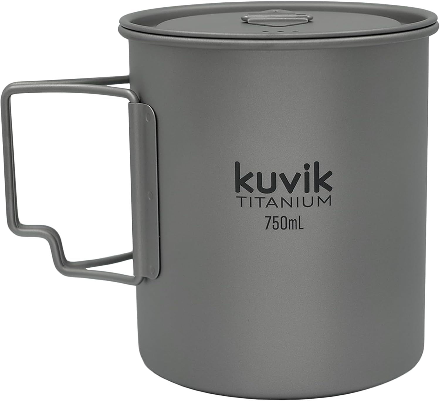 Titanium Pot with Lid 750Ml (25.4 Oz) - Ultralight and Compact Pot for Backpacking, Camping, and Survival