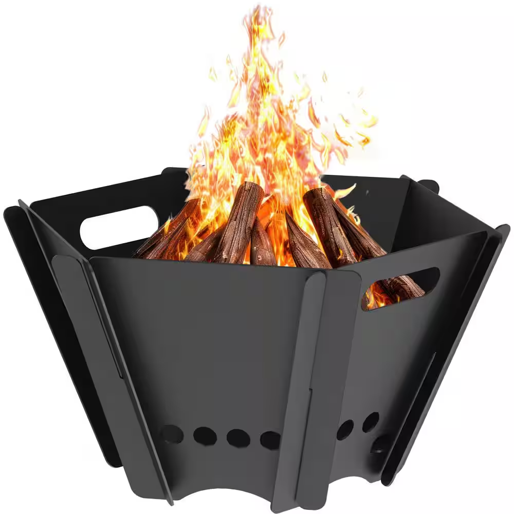 Micro Portable 11 In. Steel Fire Pit Free Ship NEW