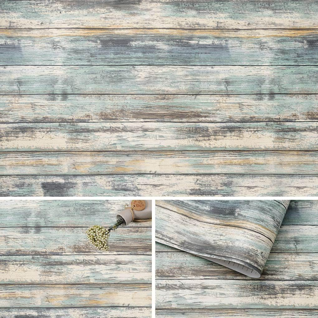 Arthome Distressed Wood Paper 43.5x610cm Self-Adhesive Removable Wood Peel an... - Picture 13 of 17