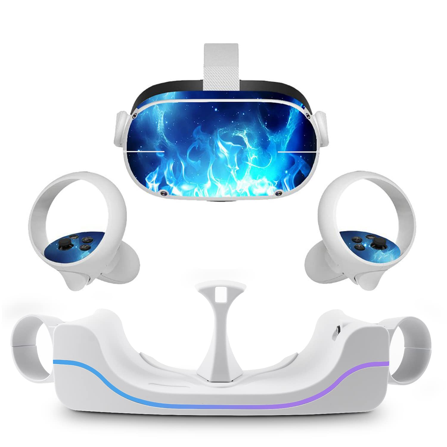 Charging Dock for Quest 2,VR Headset Charging Stand Compatible