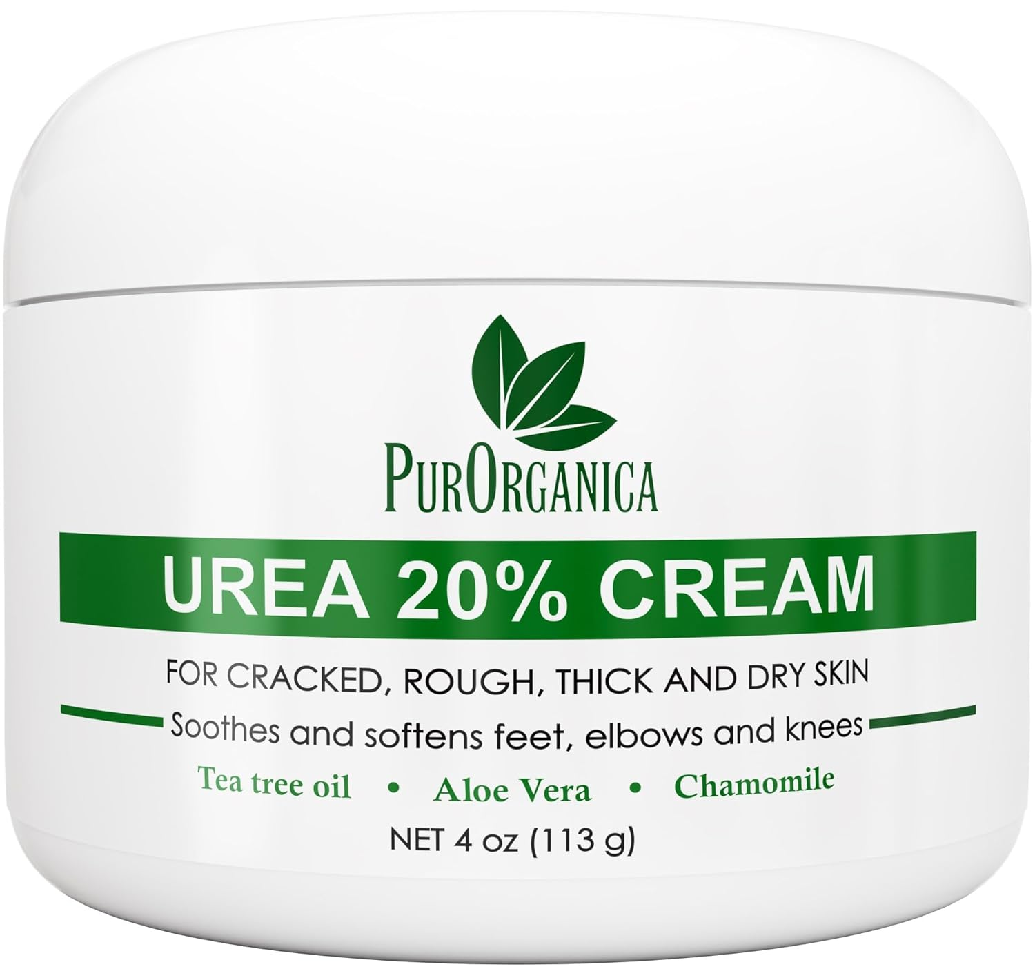 Urea 20% Healing Cream 4 Oz - Best Callus Remover - Moisturizes and Rehydrates Hands, Feet and Knees to a Healthy Appearance - Soothes and Softens Thick, Cracked, Rough Dead and Dry Skin