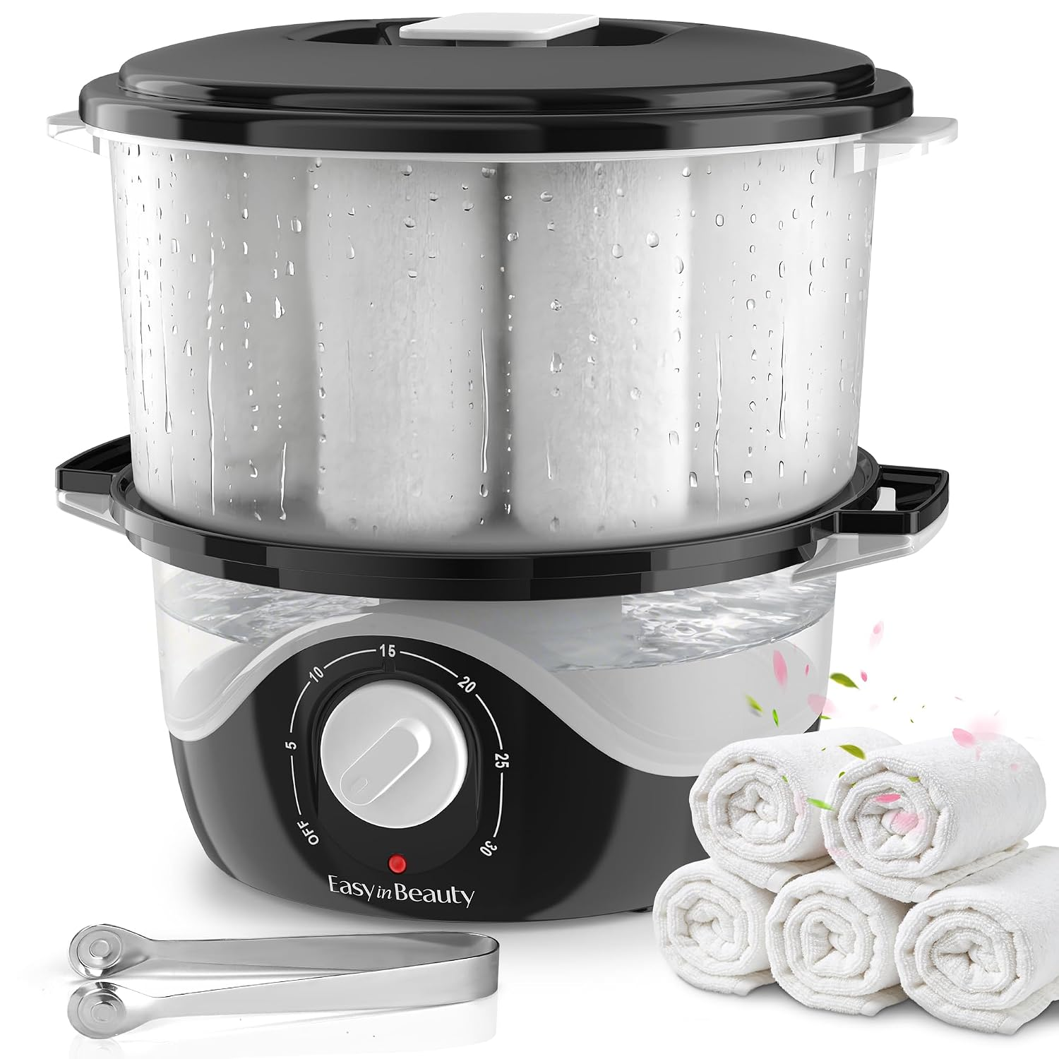 Small Hot Towel Warmer for Spa with Transparent Water Tank