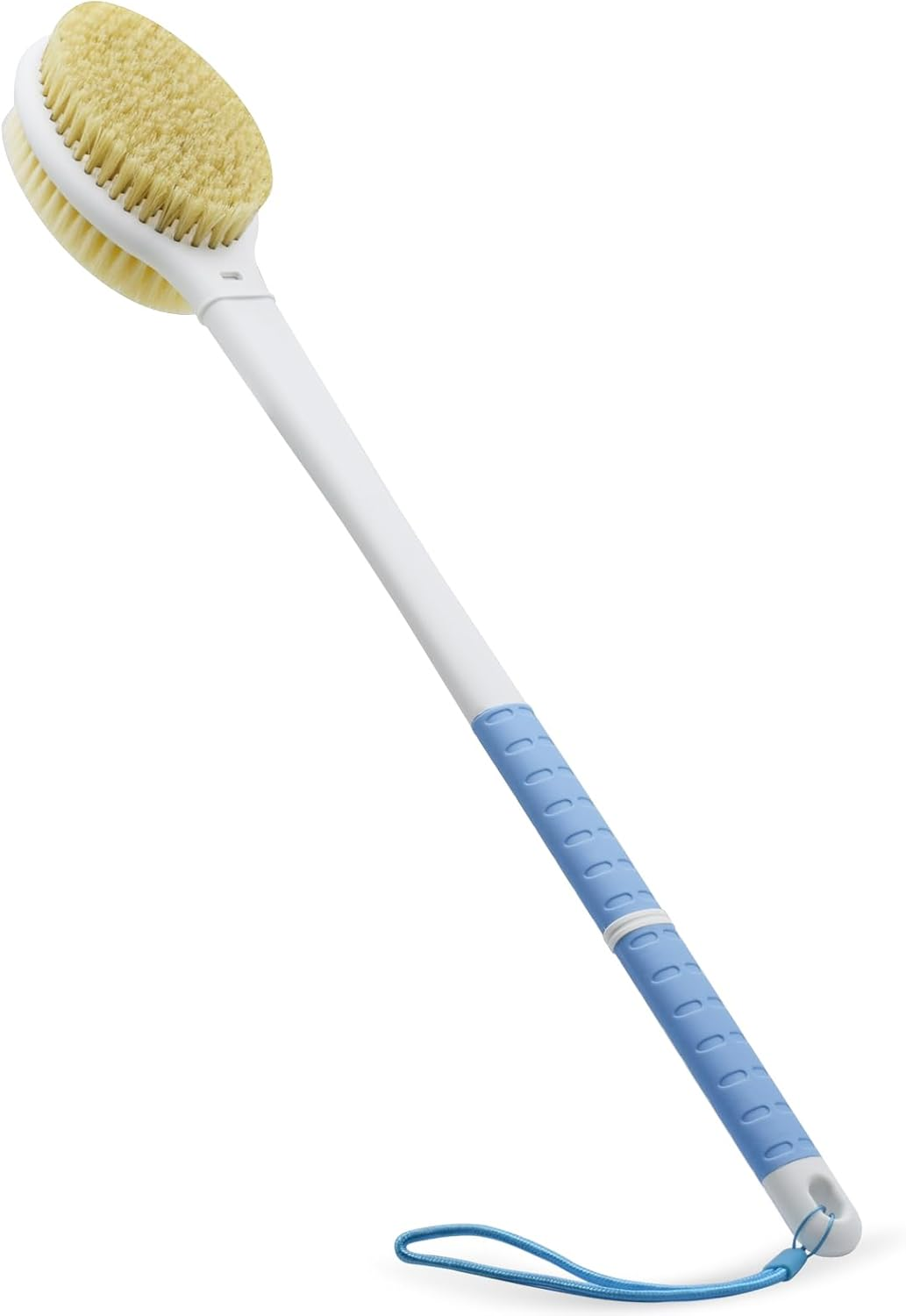 Shower Brush with Soft and Stiff Bristles,20.5