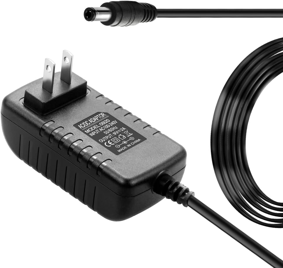 9V 2A Power Supply Adapter 100-240V AC to 9Volt DC 2A Switching Charger 