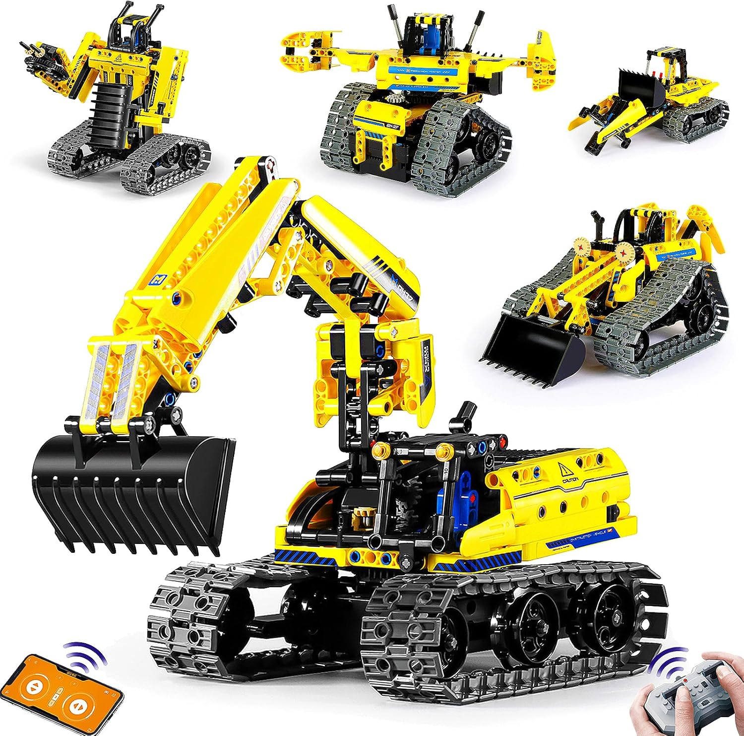 in Building Toys STEM Robotics Kit, 430 PCS Blocks RC Robot