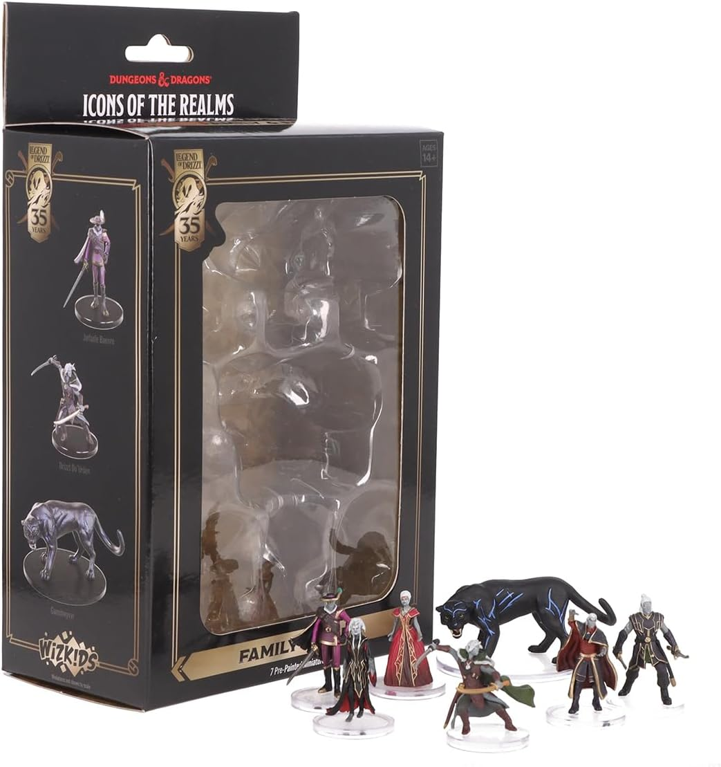 D&D the Legend of Drizzt 35Th Anniversary - Family & Foes Boxed Set Dungeons and Dragons Miniatures
