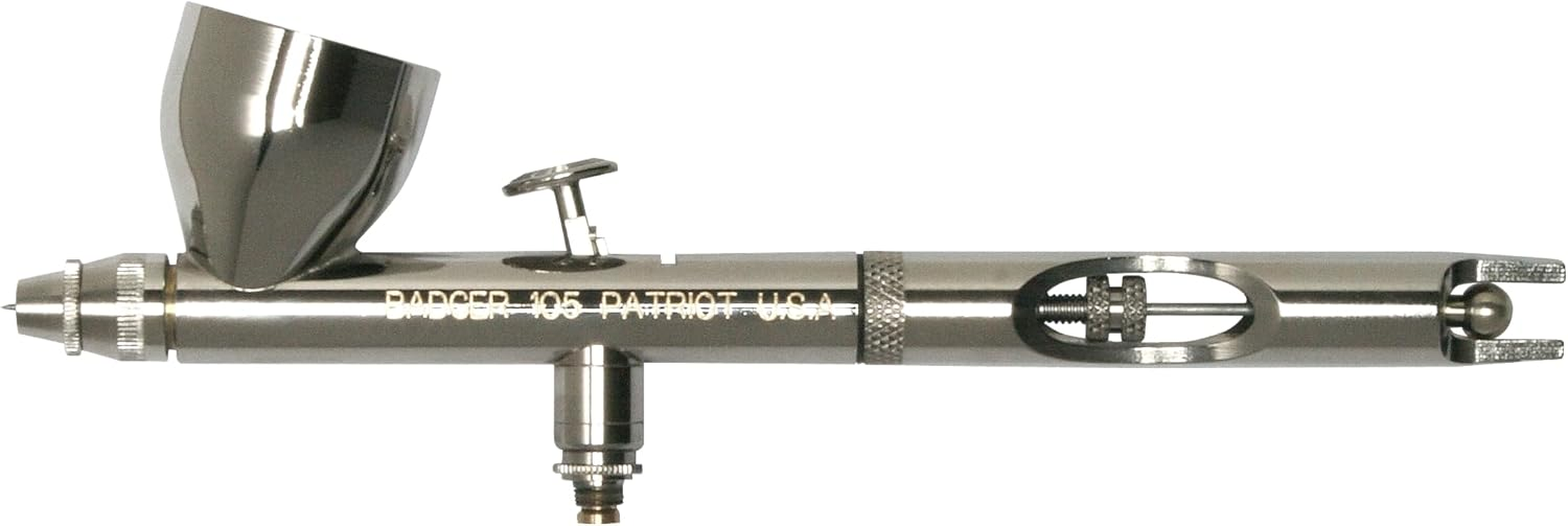 Badger Air-Brush Co. Model 105 Patriot Fine Gravity Airbrush, Stainless Steel