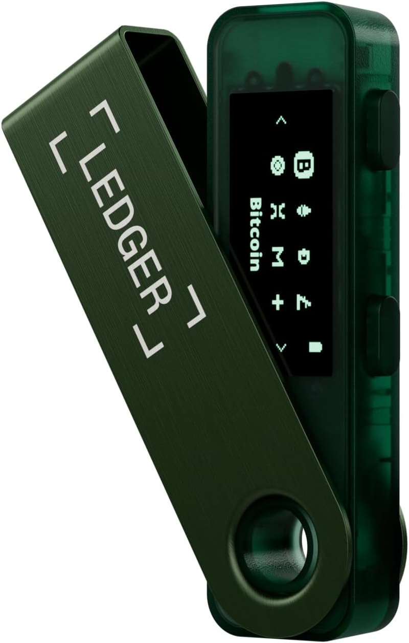 Ledger Nano S plus – Krypto-Hardware-Wallet – Unkomplizierte Einsteiger-Wallet Mit Allem, Was Du Zum Schutz Deines Vermögens Brauchst – Smaragdgrün