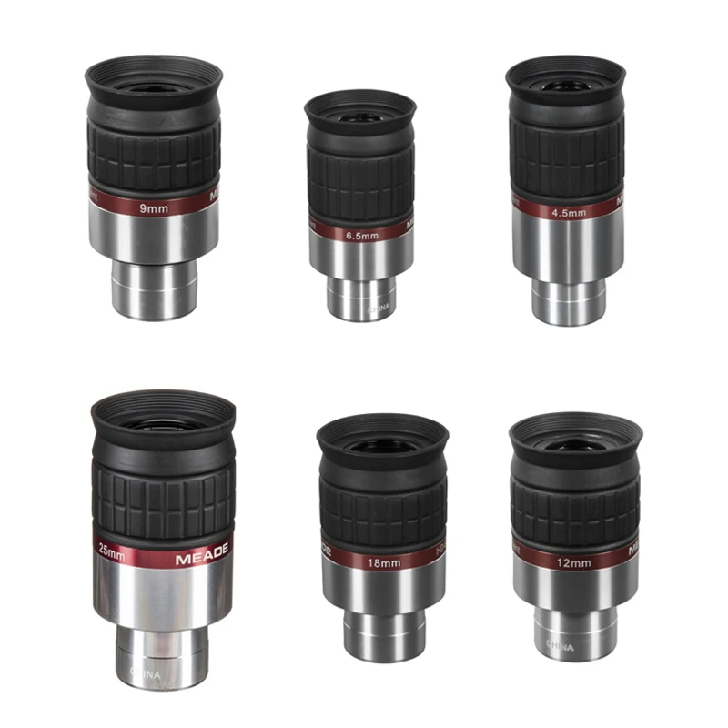Meade 1.25 inch HD-60 wide-angle eyepiece 4.5/6.5/9/12/18/25mm astronomical telescope accessories