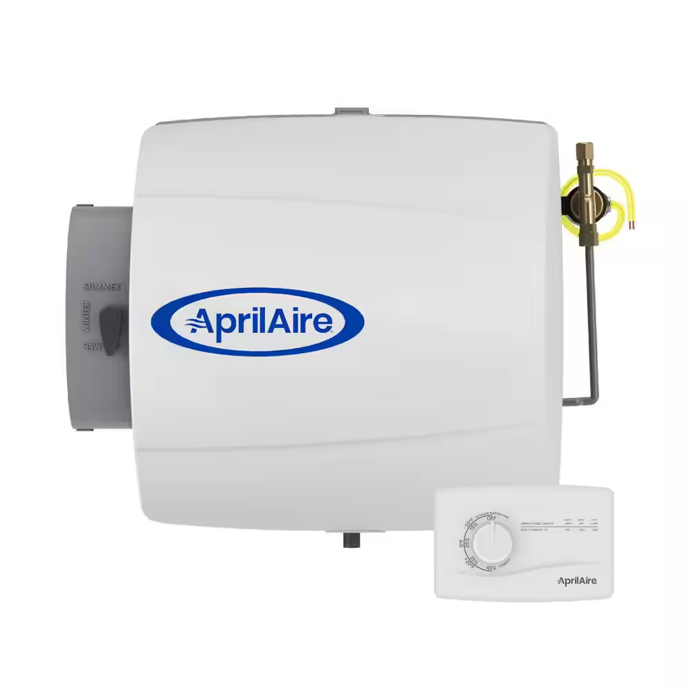 Model 500M 12 Gal. for up to 3,600 Sq. Ft. Whole-House Small Bypass Evaporative Humidifier with Manual Control