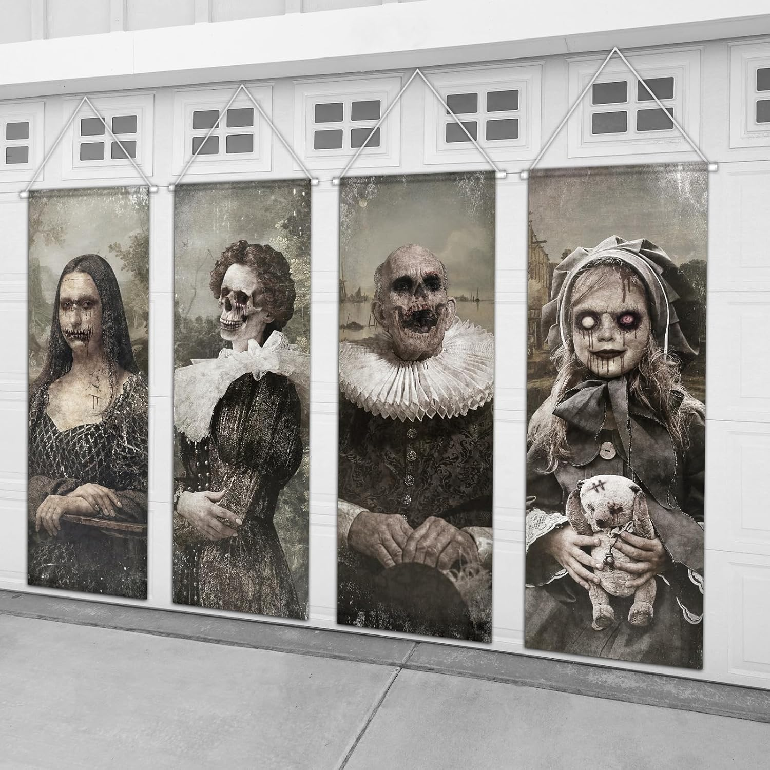 Happy Halloween Decorations Outdoor Indoor,Spooky Party Supplies bats Home Yard