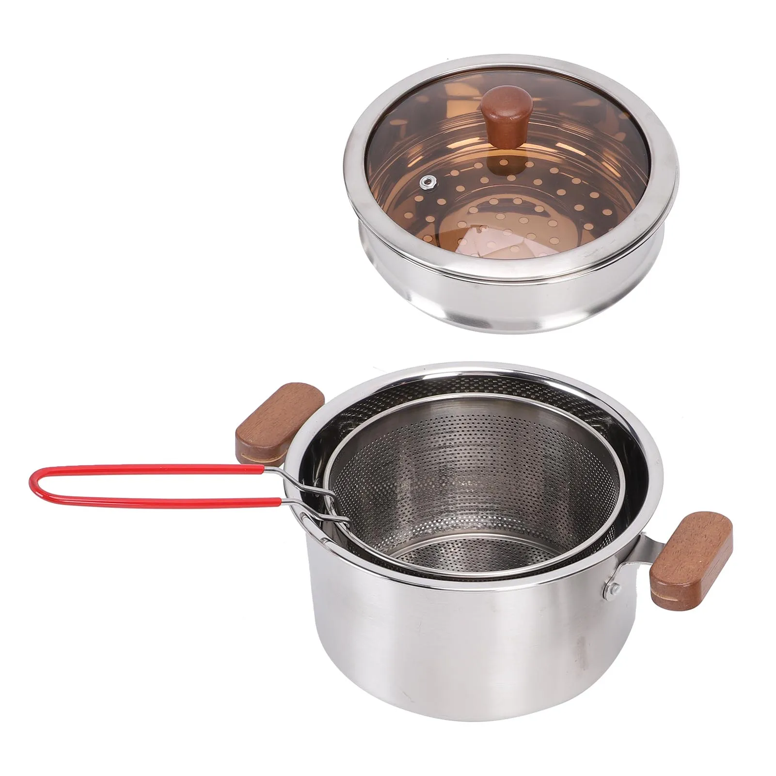 Multi Purpose Cooking Pot Multi Purpose Pot Cooking Soup Stock 304 Stainless Steel Cookware with Lid Filter Mesh