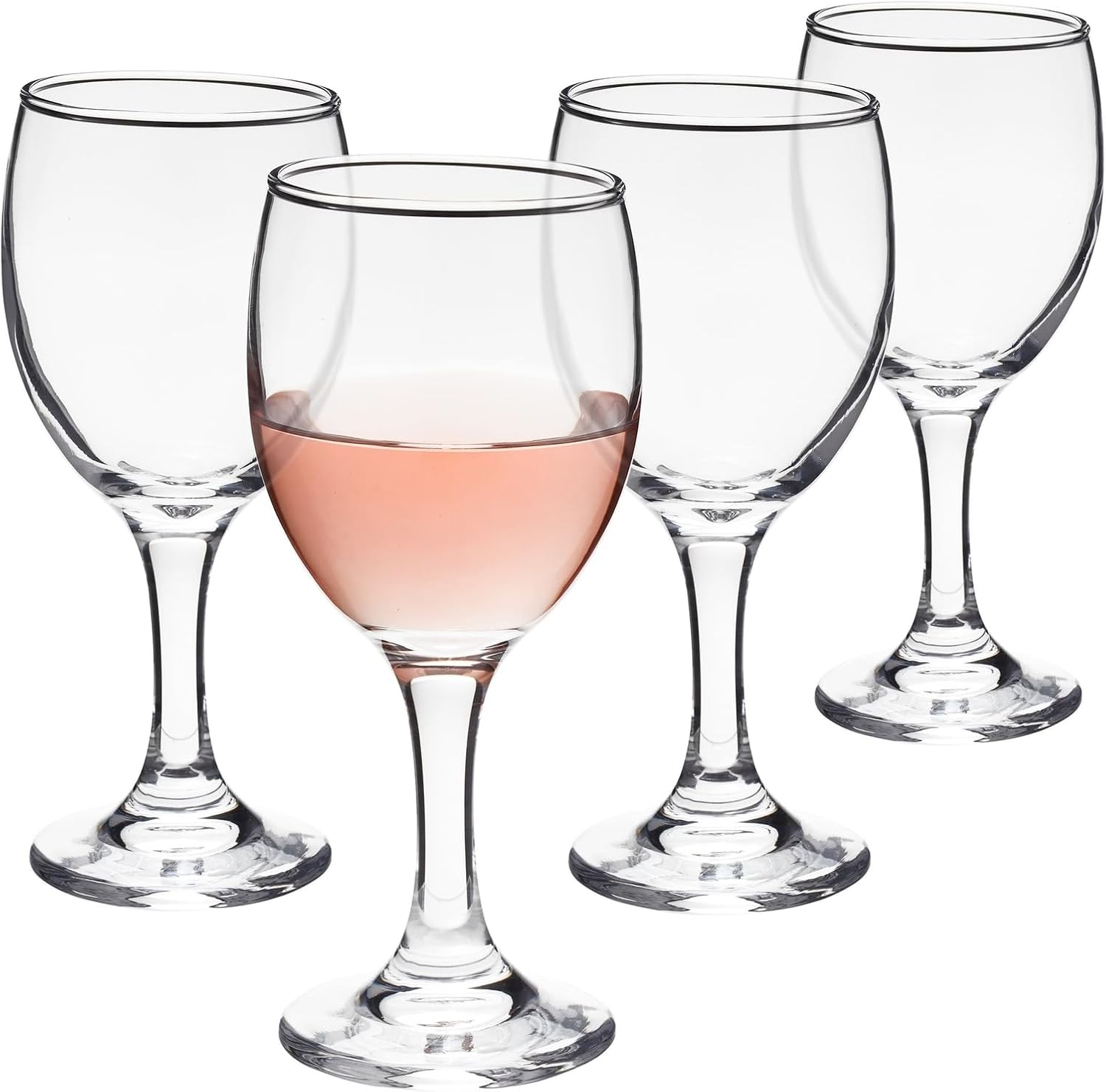 Small Short-Stemmed Wine Glasses - Port Wine Glasses for Port Tasting - Dishwasher-Safe Glassware for Easy Cleanup - Compact Stemware for Intimate Gatherings - 4.5 Fl Oz, 5.5 In, Pack of 4