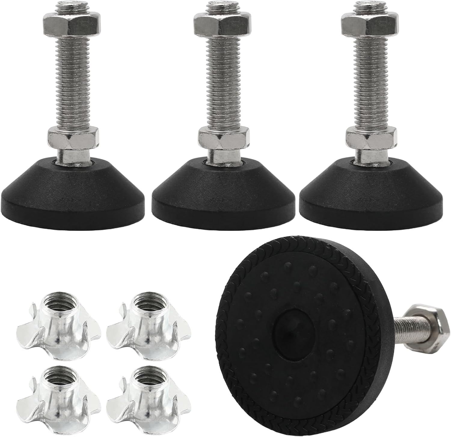4Pcs M12 Leveling Feet Adjustable Furniture Levelers, 2