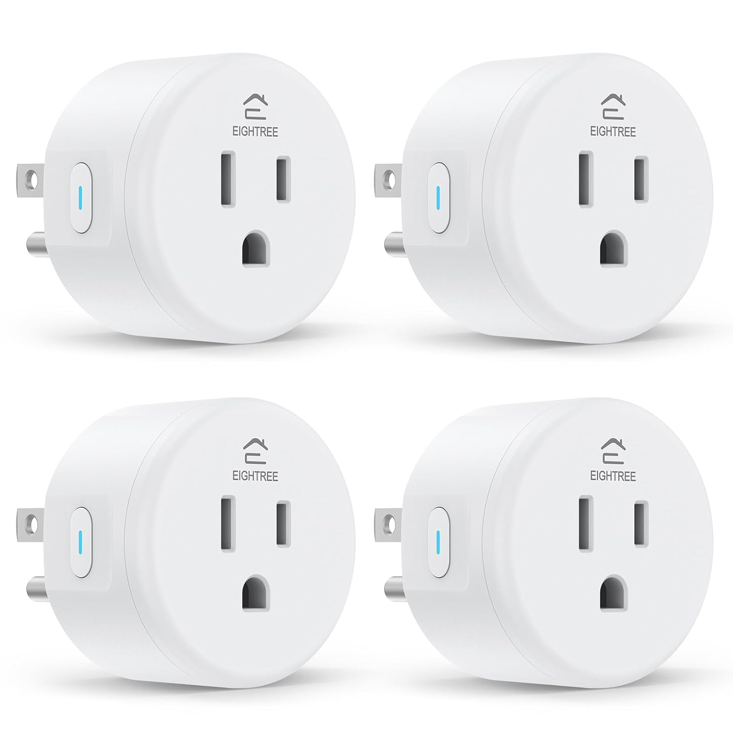 Smart Plug, Wifi Outlet Works with Alexa & Google Home, Smart Home Socket with Remote Control & Timer Function, 2.4Ghz Wifi Only, 4 Packs