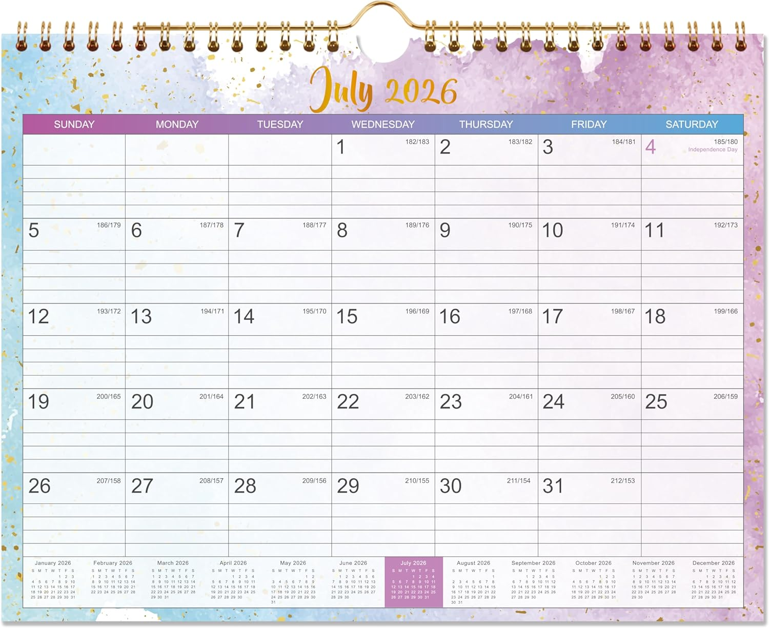 2026-2027 Wall Calendar - 2026-2027 Calendar Wall, Jul.2026 to Dec.2027, 11