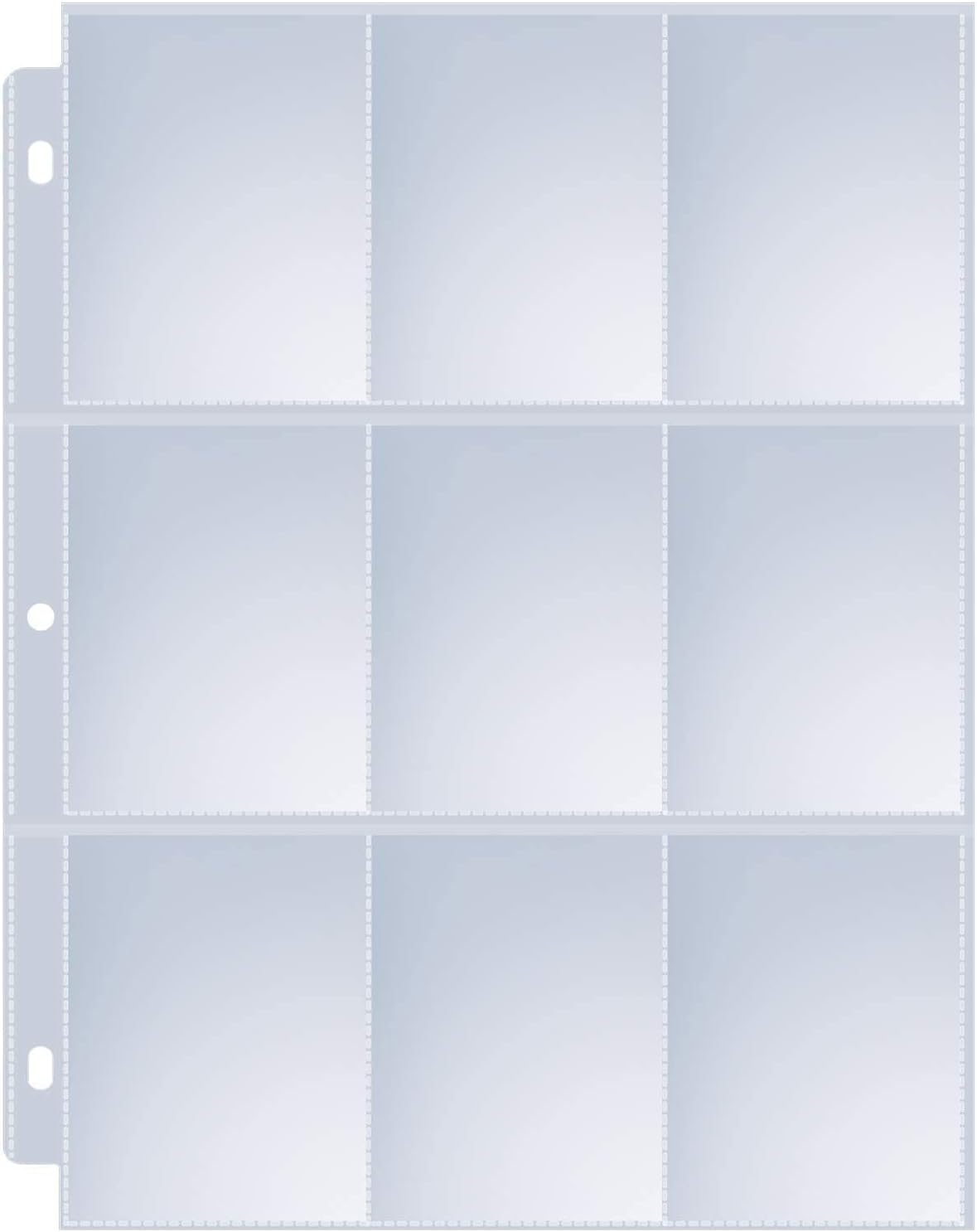 36 Pack 9 Pocket Page Protectors, Sooez Double Sided Trading Card Sleeves for 3 Ring Binder, Baseball Cards Holder, Protective Pages Sheets for Binders Album, Fit for Collectible Games, Sports Cards