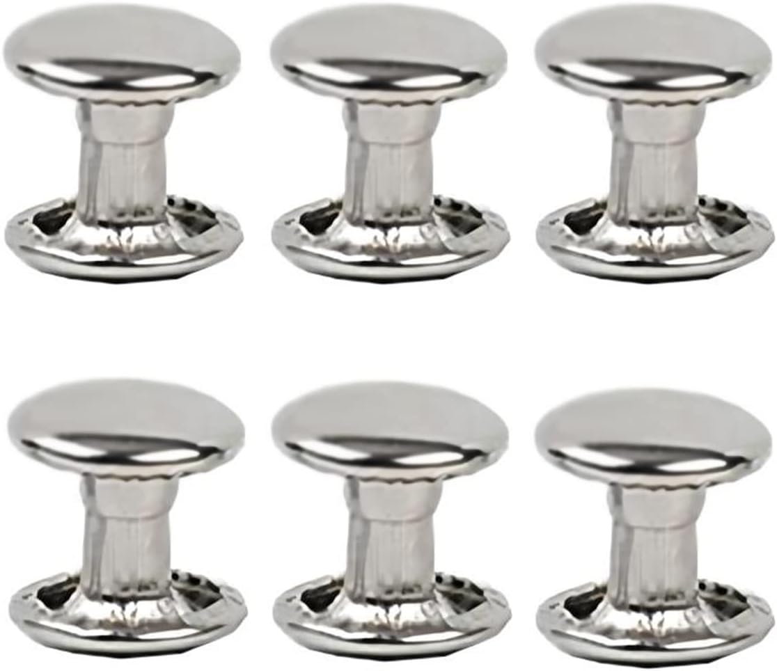 300sets Stainless Steel Leather Rivets Double Cap Rivet Tubular Metal Studs R... - Picture 8 of 22