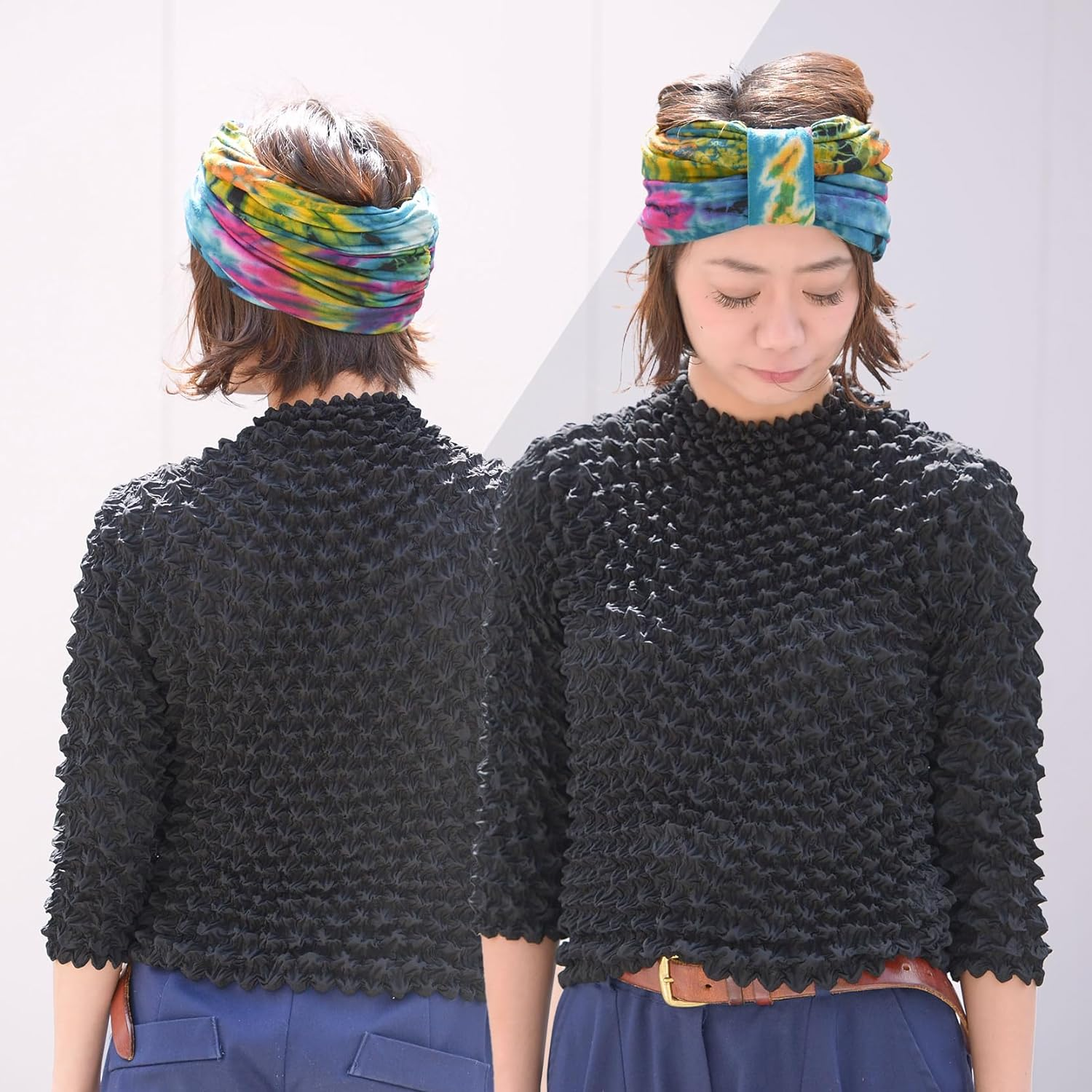 CHARM Hippie Turban Headwraps for Women - Boho Headbands for Summer Wrap Knot... - Picture 5 of 13