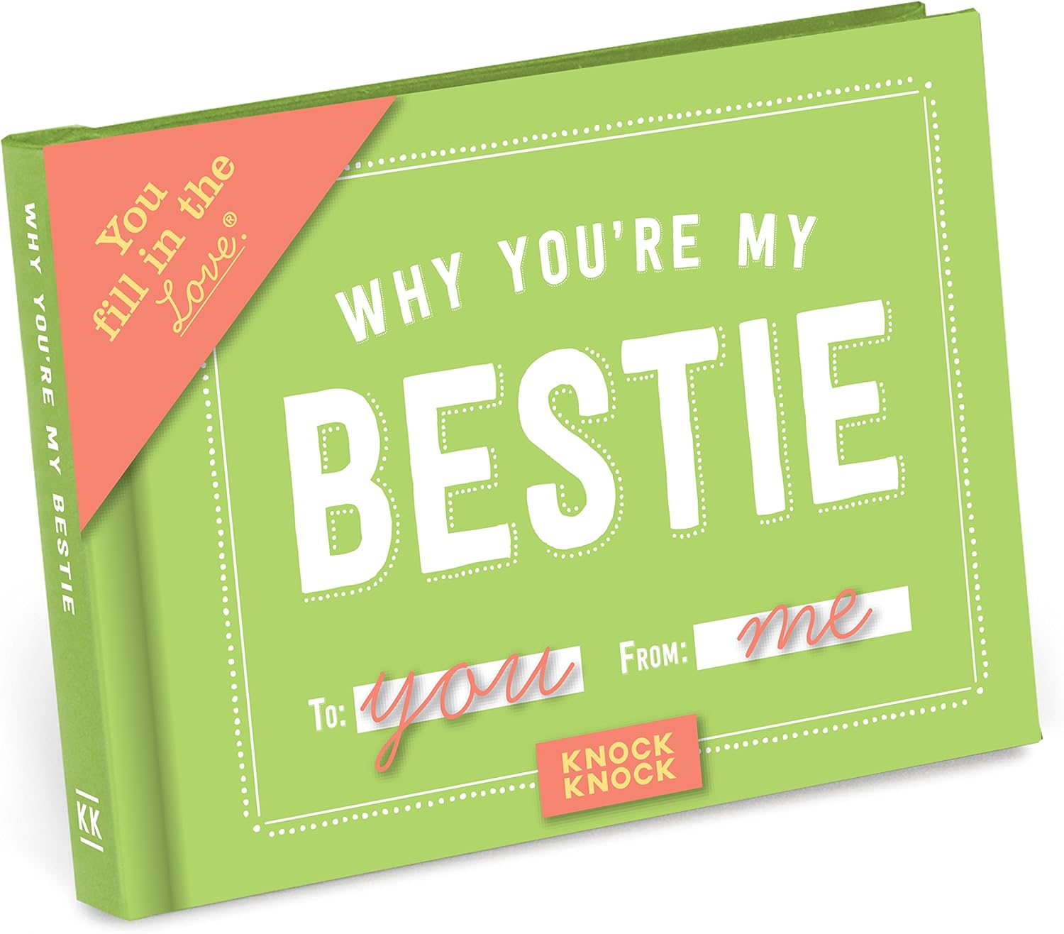 Why You'Re My Bestie Book Fill in the Love Fill-In-The-Blank Book Gift Journal, 4.5 X 3.25-Inches