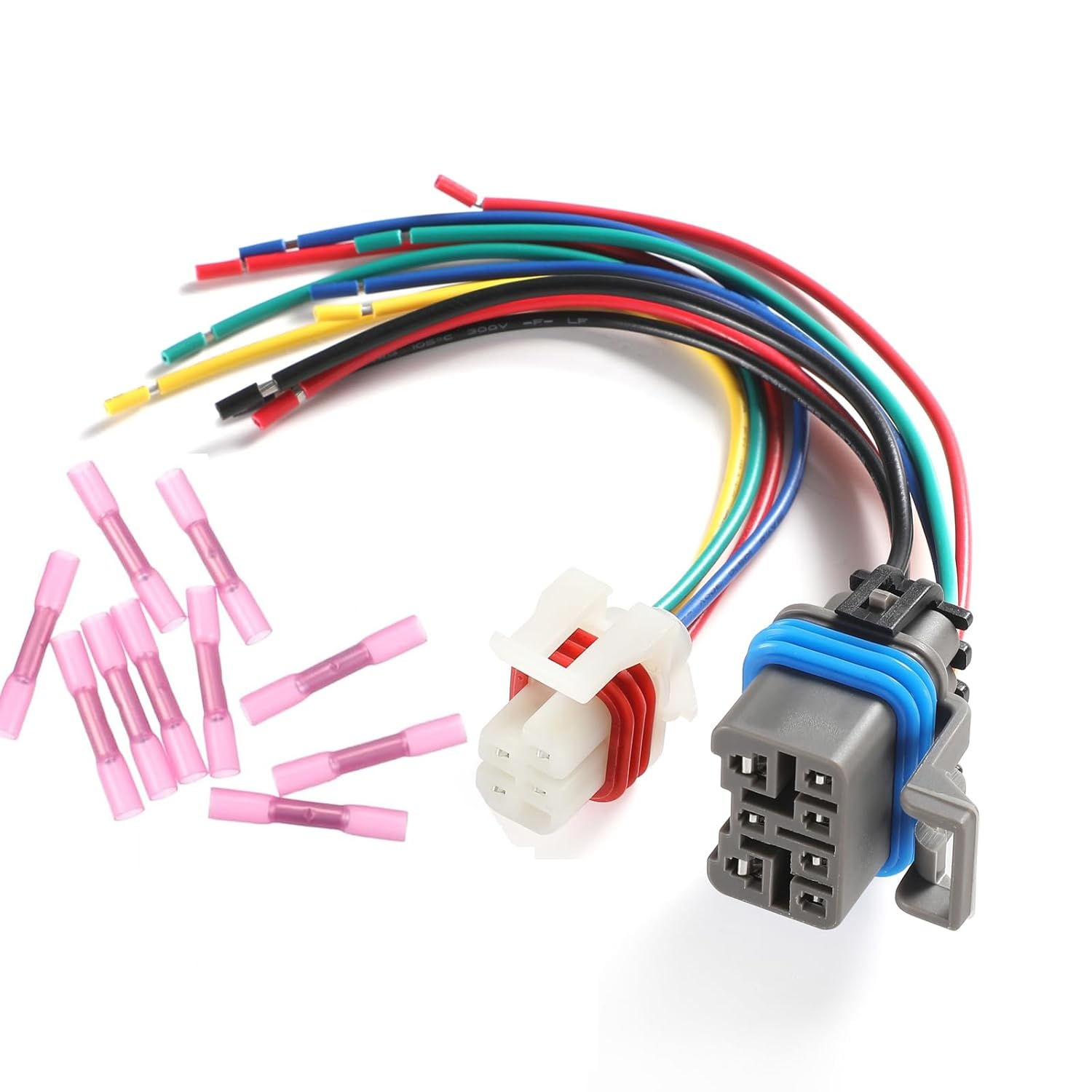 Neutral Safety Switch 4L60E 4L80E 4L65E Connector 7 & 4-PIN Wire Pigtail Transmission Wire Leads Compatible with GM 1995-2004 4-Speed Automatic Transmission, Replace 15305920, 88862288