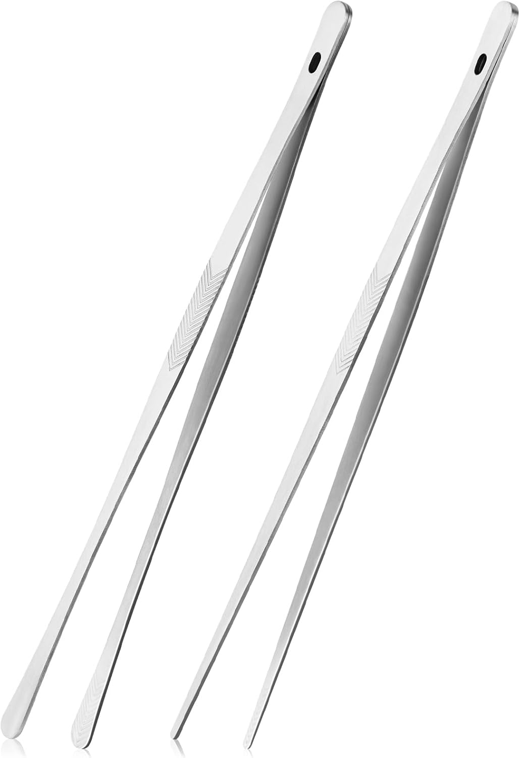 Kitchen Cooking Tongs Tweezers - 2PCS 12