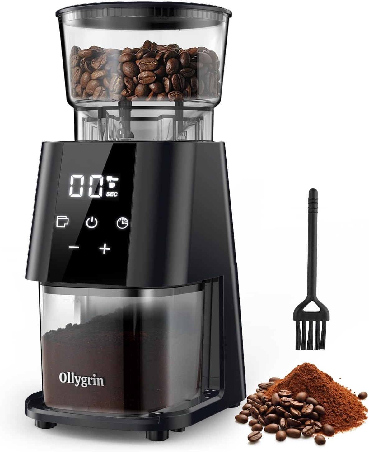 Conical Burr Coffee Grinder Electric, Adjustable Coffee Grinder for Home Use, Touchscreen Burr Mill Grinder with 30 Grinding Sizes, 2-12 Cups for French Press & Drip Coffee