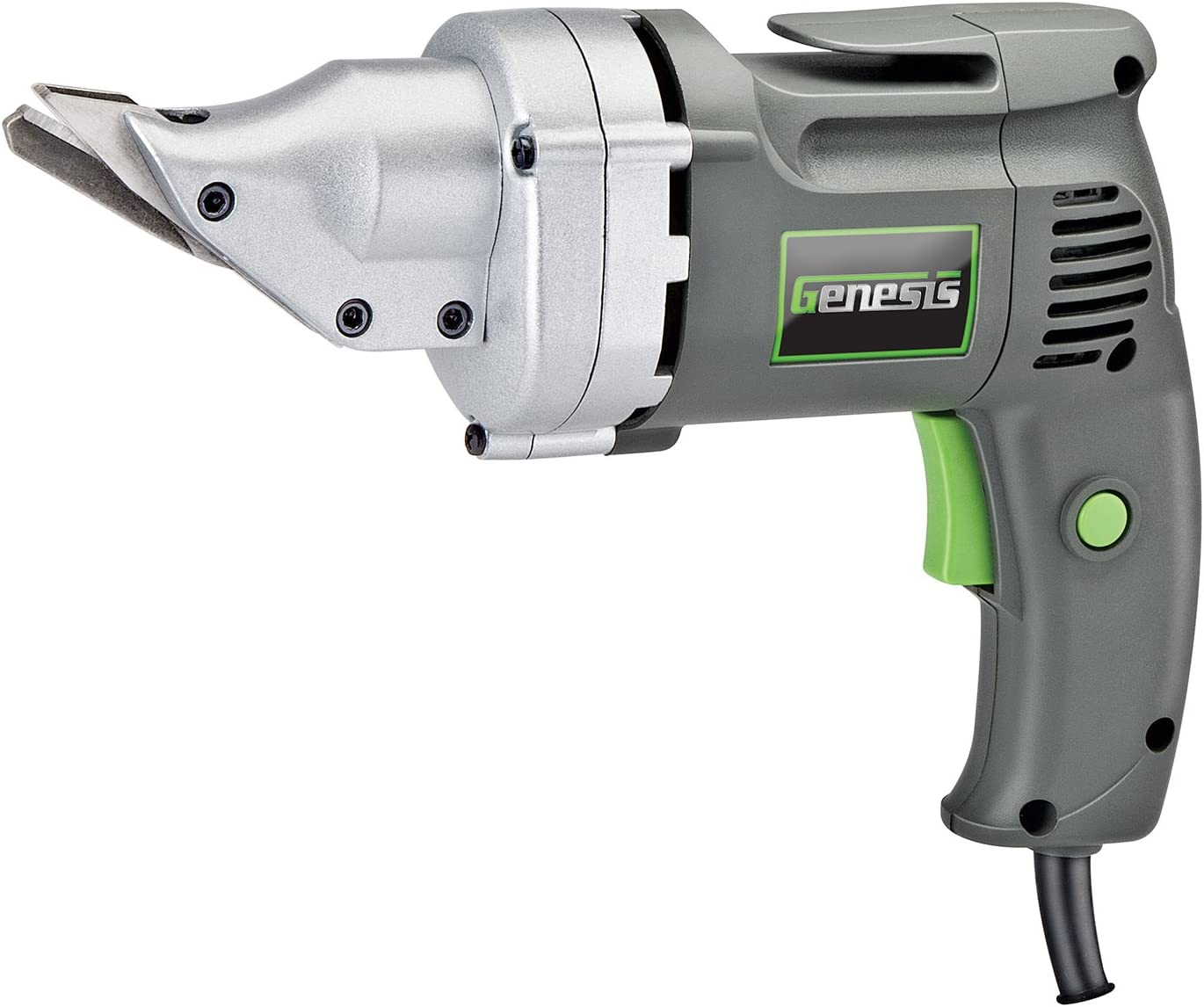 Electric Metal Cutting Shear 4 Amp 14-Gauge Swivel-Head Variable-Speed (GES40)