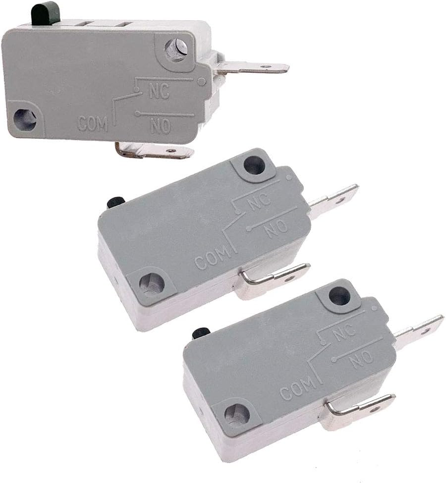 KW3A Microwave Oven Door Switch 16A 125/250V Door Interloc (2 Normally Open and 1 Normally Closes)