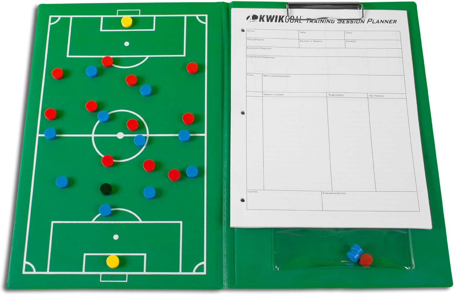 Soccer Magnetic Board Green ,8 1/2-Inch W X 12-Inch H