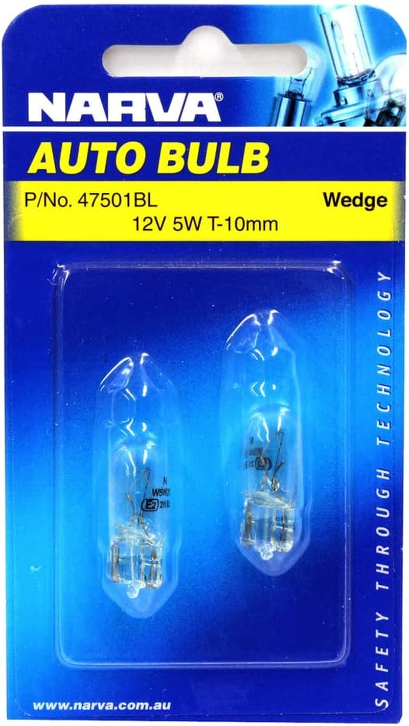 12V 5W Wedge Globes Bulb (2 Pieces)