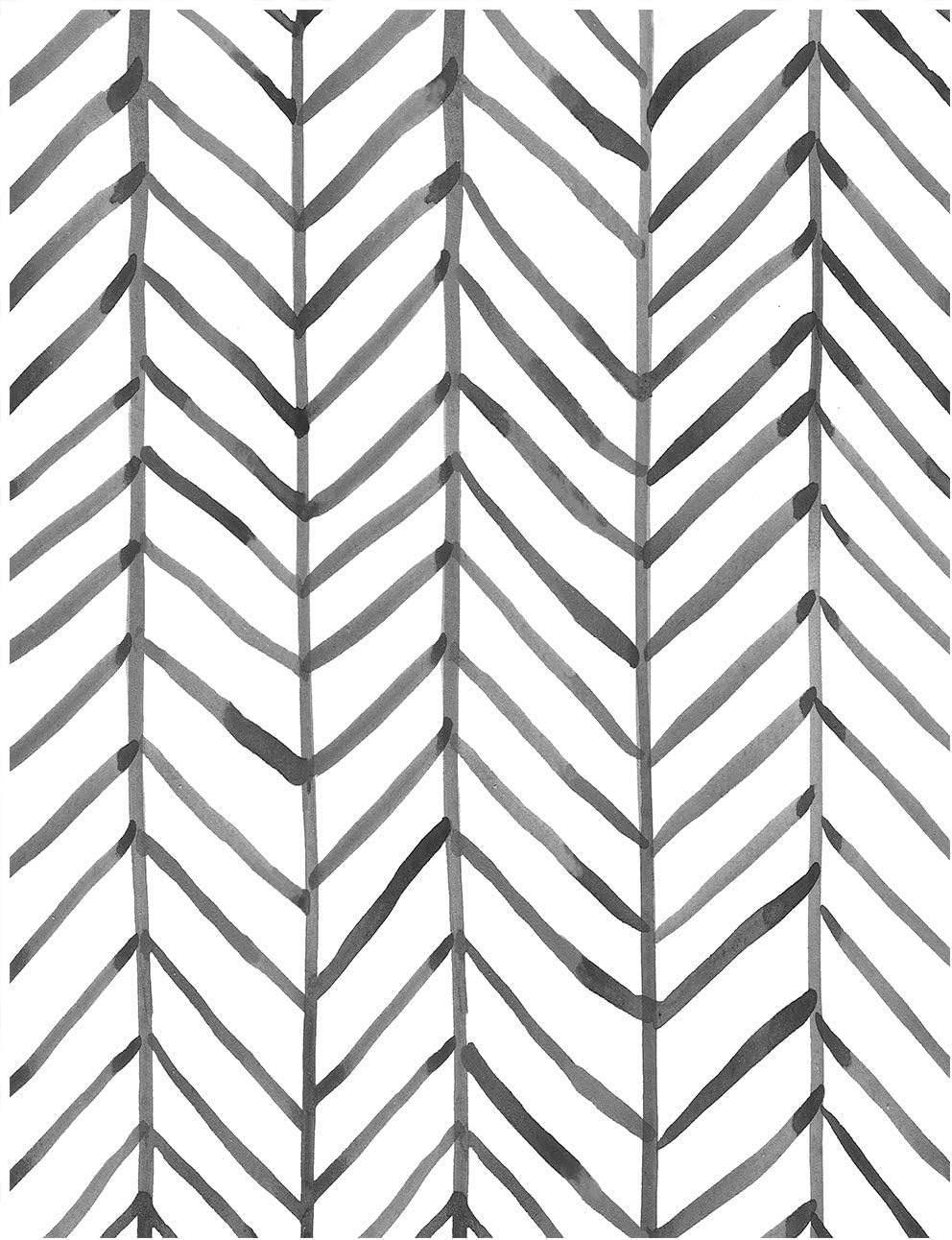 Boho Peel and Stick Wallpaper Stripe Herringbone Black White Vinyl Self Adhesive Room Decor Contact Paper 17.7In X 9.8Ft