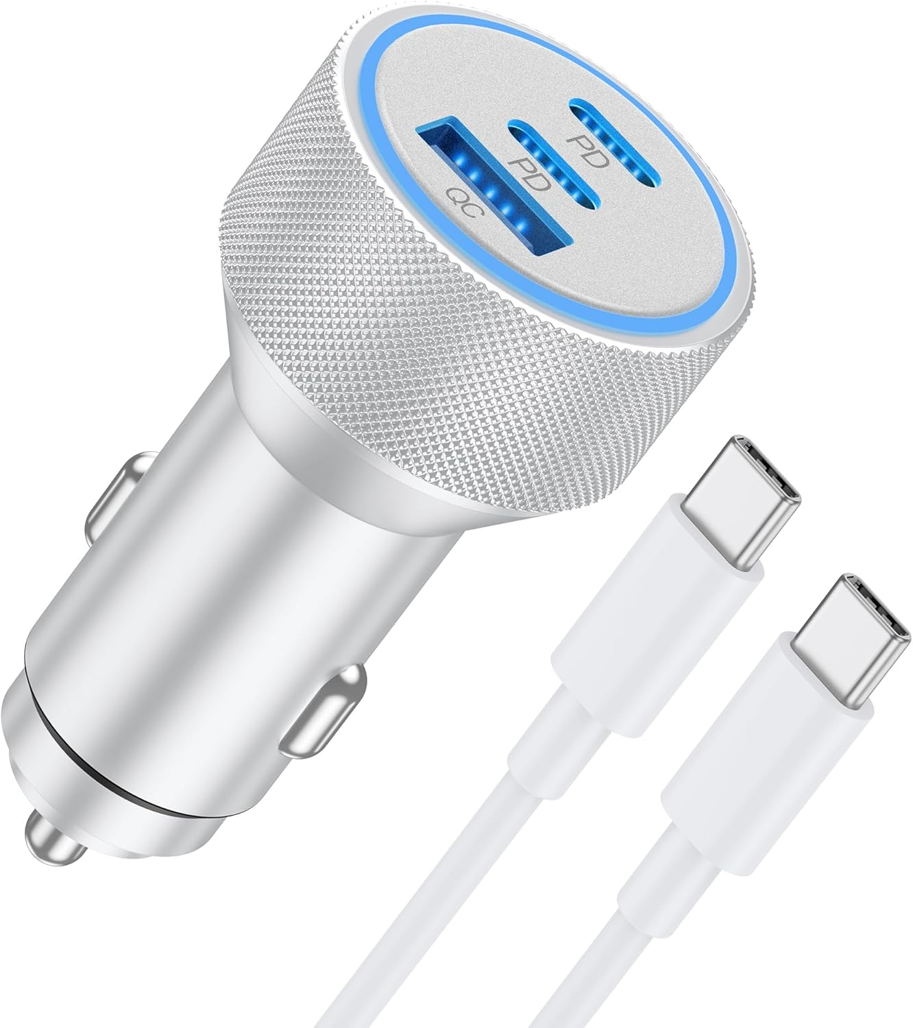 For Iphone 15/16 Pro Max Car Charger, 67W 3-Port Fast USB C Car Charger Power Cigarette Lighter Adapter with 3FT USB C to C Cable for Iphone 15/16/Pro Max/Plus/16E, Ipad Pro/Air/Mini