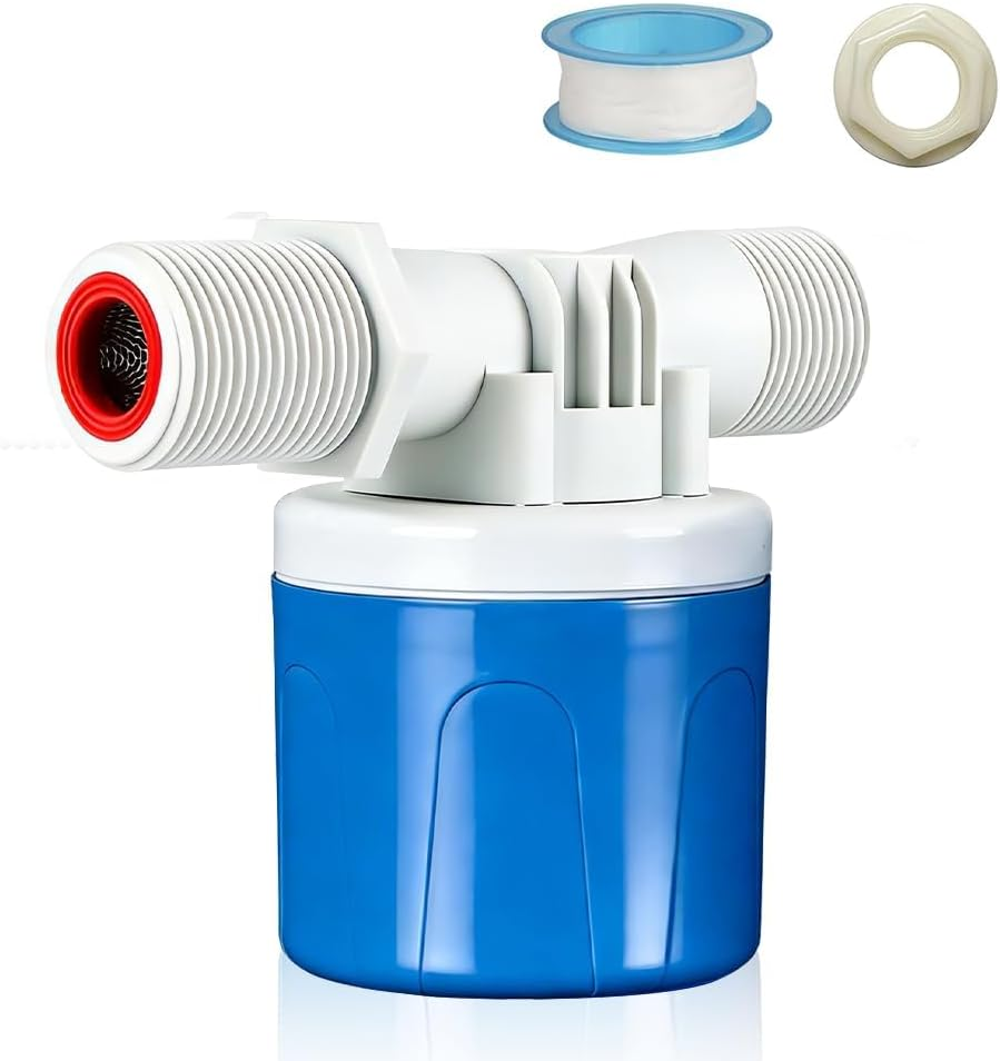 Schwimmerventil Für Wassertanks, 3/4 Zoll Automatisches Wasserstandsregelventil, Einstellbares Wasserstandsregelung Seitenanschluss Wassereinlass Für Pool, Fischteich, Viehtränke Und Bewässerun