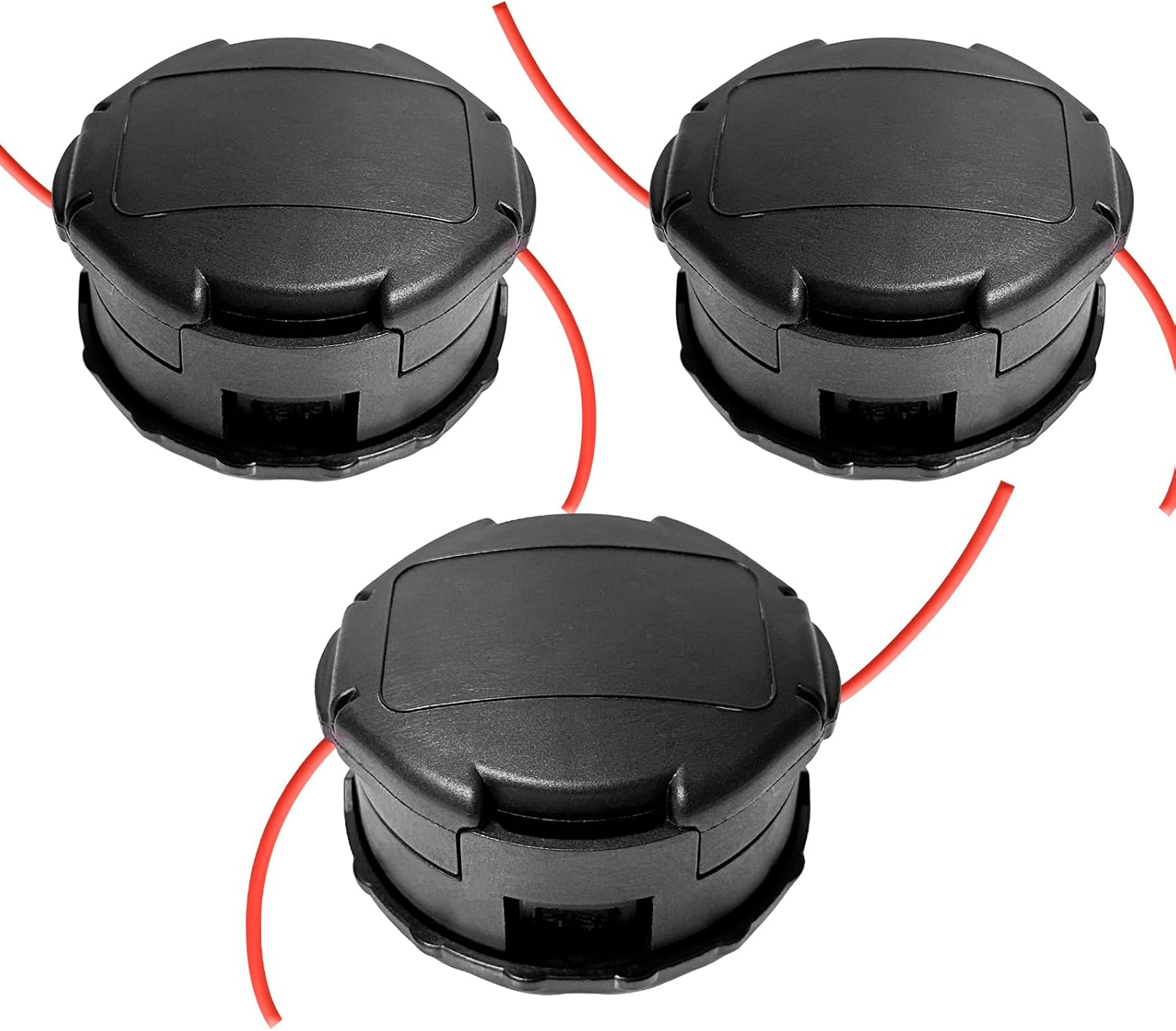 3 Pack String Trimmer Head Compatible for Echo Speed Feed 400 SRM-230 SRM225 SRM-210 SRM2100 Echo Weed Eater PAS210 PAS211 PAS225 PAS230 PAS260 Shindaiwa T195S T220 T222 T230 T231 Straight Shaft