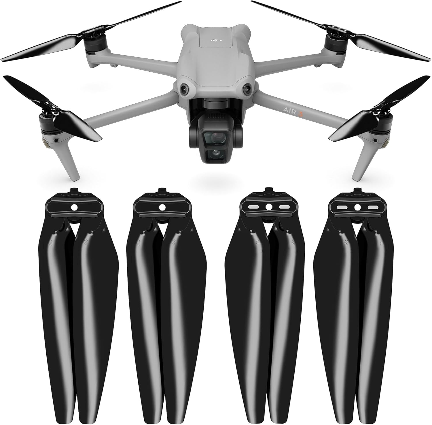 Master Airscrew Stealth Propellers for DJI Air 3 & Air 3S - Black, 4 pcs - Picture 2 of 16