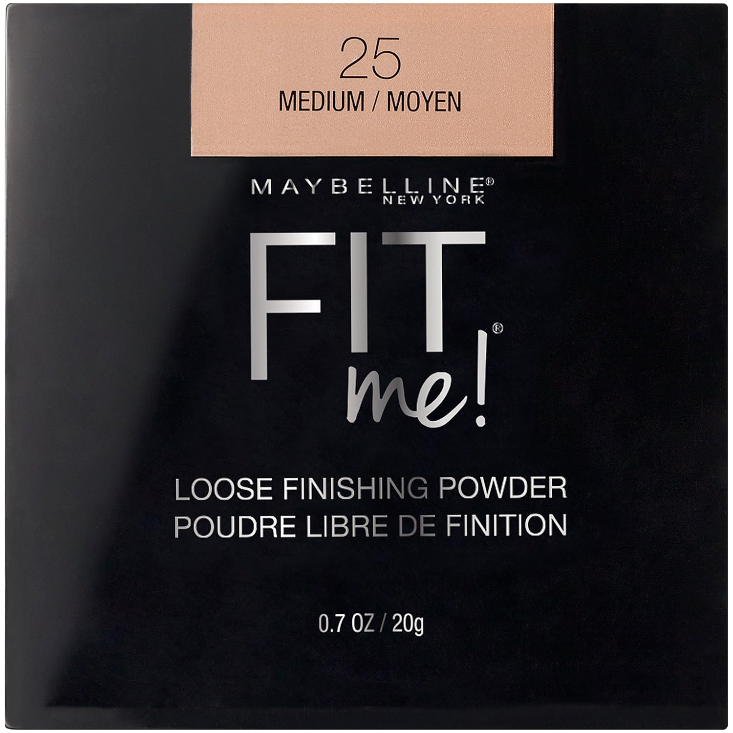New York Fit Me Loose Finishing Powder, Medium, 0.7 Ounce