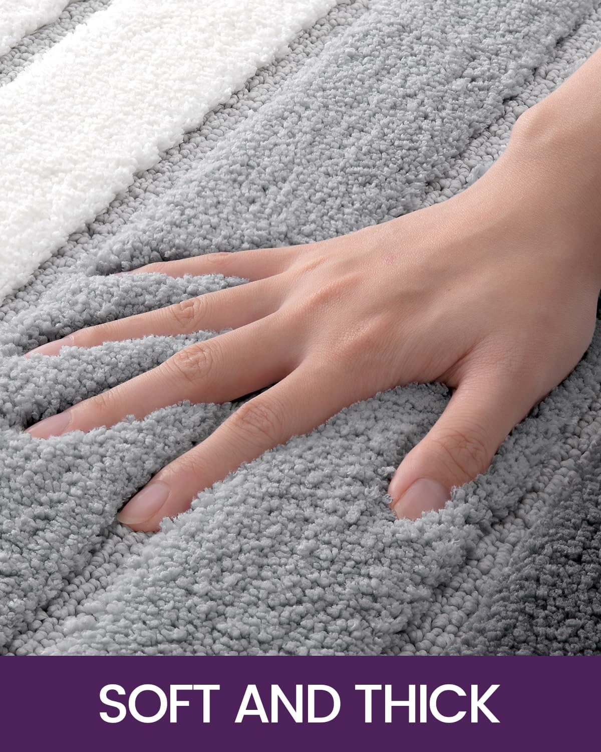 DEXI Bath Mat Bathroom Rug Absorbent Non-Slip Washable Shower Floor Mats Carp... - Picture 4 of 14