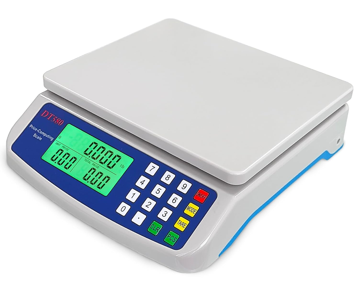 30Kg/66Lb Commercial Food Scale Large Digital Kitchen Scale for Baking Cooking Bread Meat Weight Price Computing Scale with LCD Display Counting Scales for Coins Adapter Included