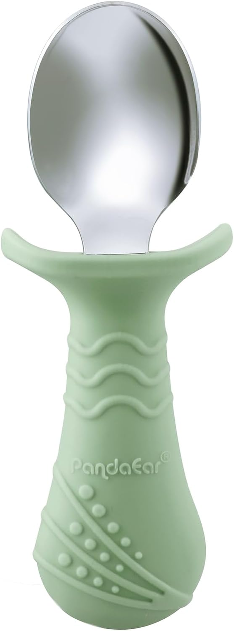 PandaEar Baby Toddler Fork and Spoon Utensil Set, 6 Pack Silicone Stainless S... - Picture 10 of 14