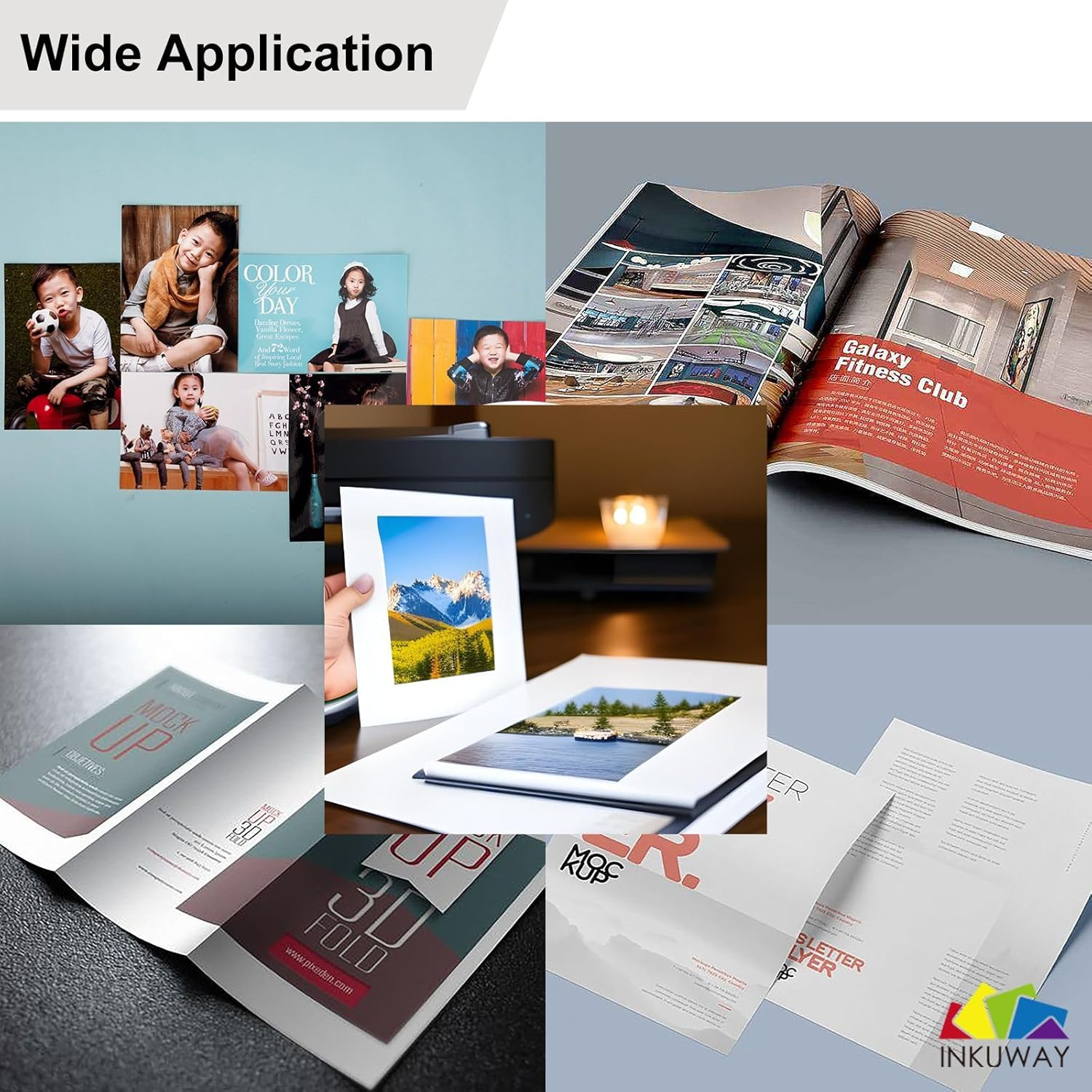 INKUWAY 260gsm Thick Double Sided Matte Photo Paper Inkjet A4 100sheets Matt ... - Picture 10 of 16