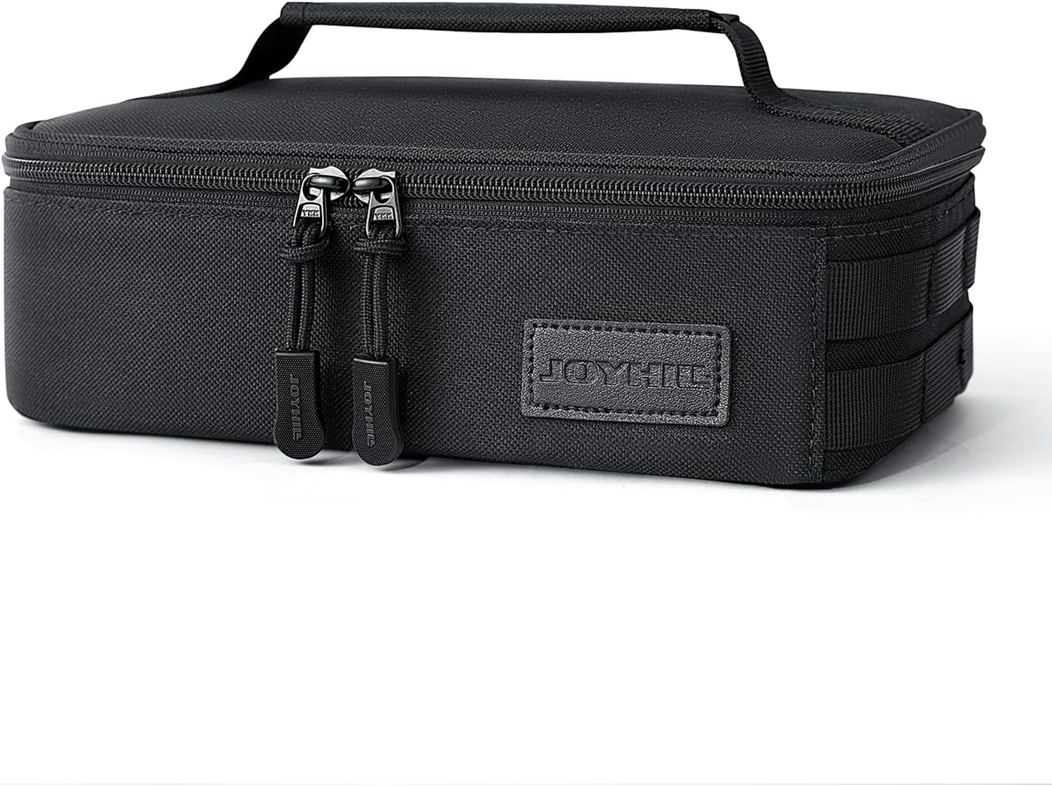 JOYHILL Tactical Lunch Box for Men, Small Reusable Lunch Bag Insulated Mini Cooler Bag with Handle for Office Work Picnic Beach, Black,4L