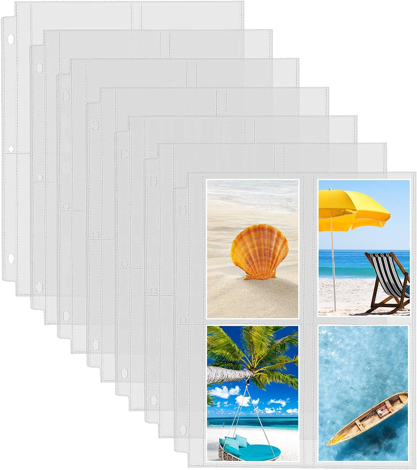 3.5 x5 card sleeves Amazon.com : 3x5 Index Card Sleeves Binder Sheets - 50 Pack | Clear Plastic  Refill 2 Pocket Page Protector for Recipe Cards, Photo Cards, Flash Cards main image 1