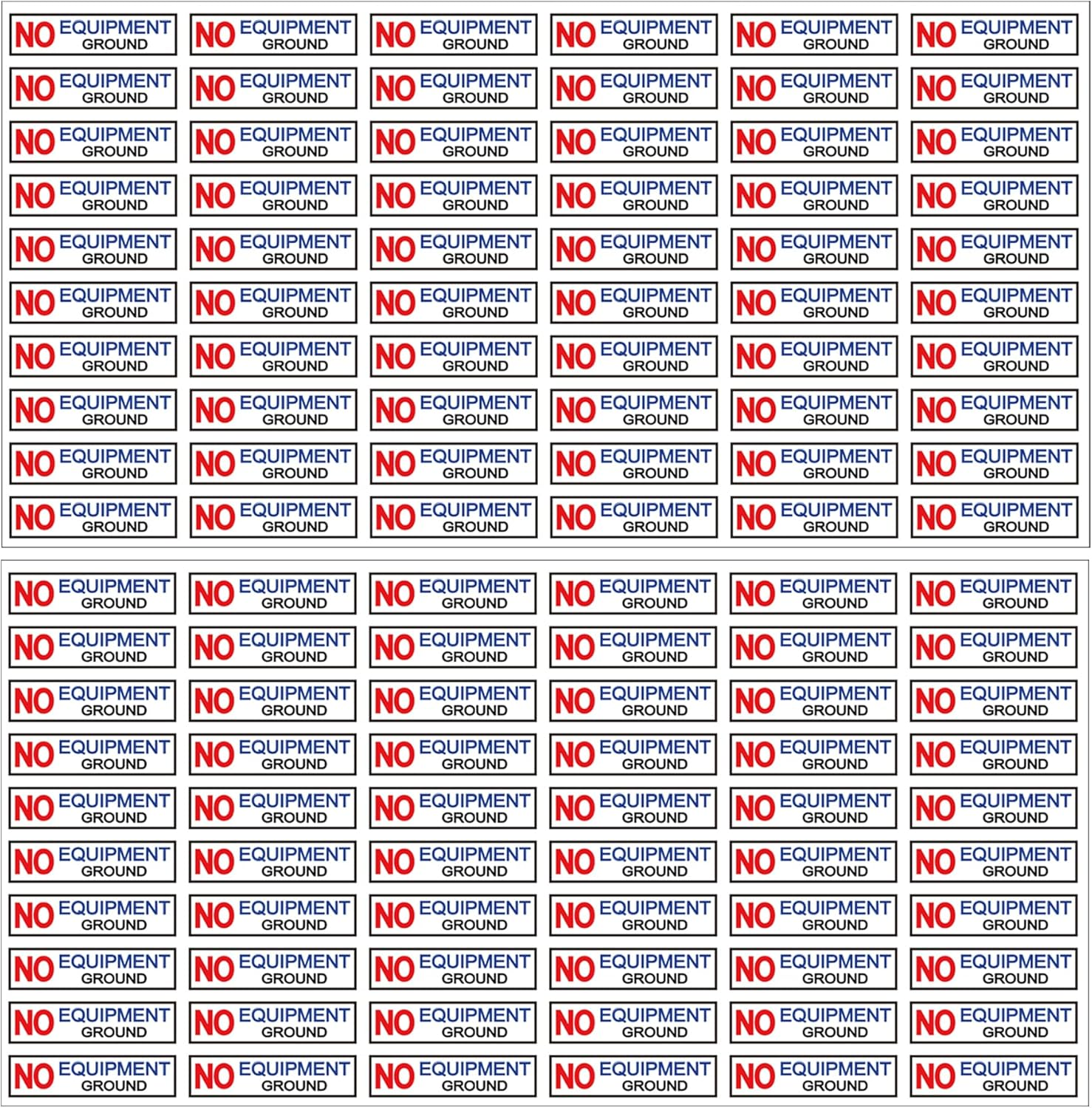 120 Pcs NO Equipment Ground Small Sticker Decals for Outlet 0.3 X 1 Inch - GFCI AFCI Protected Outlet Receptacle Plates Label Ground Fault Circuit Interrupter Decal for Outlets