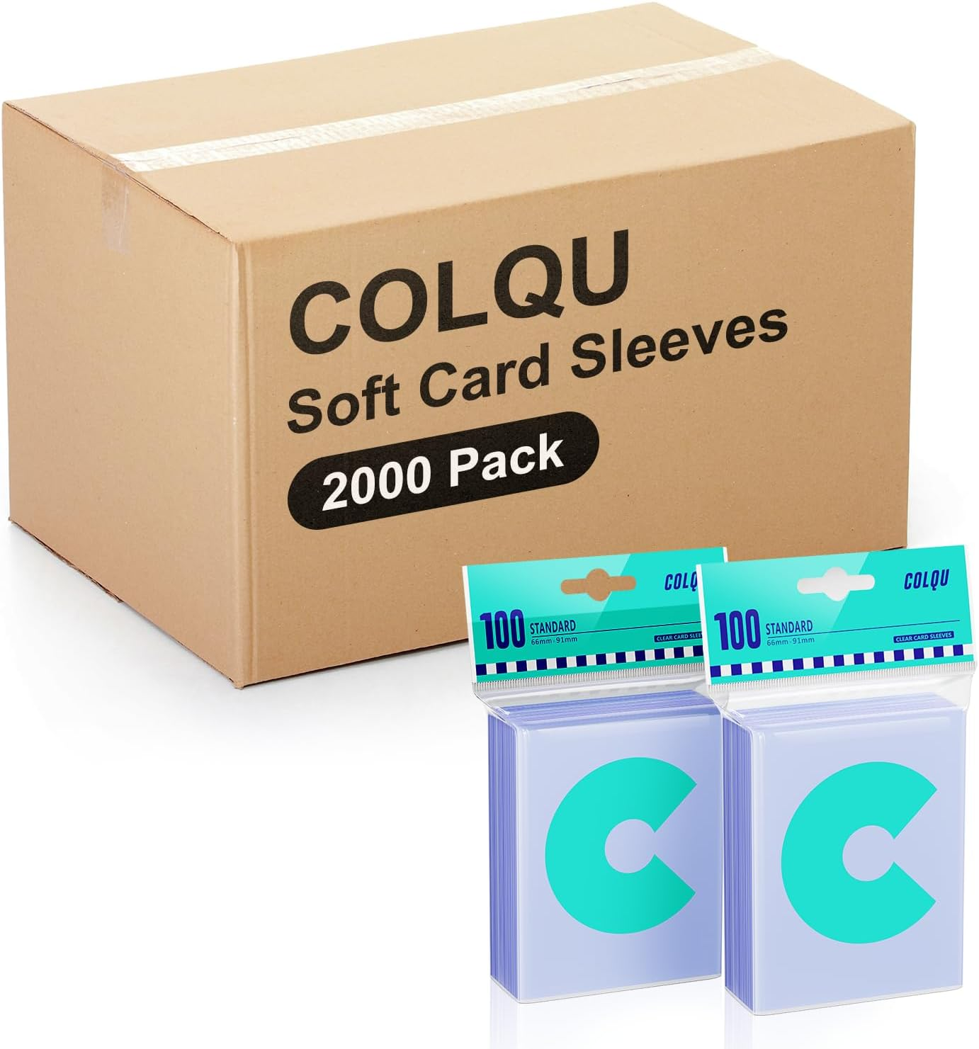 2000Ct Clear Card Sleeves for Trading Cards, Soft Baseball Sports Card Sleeve...