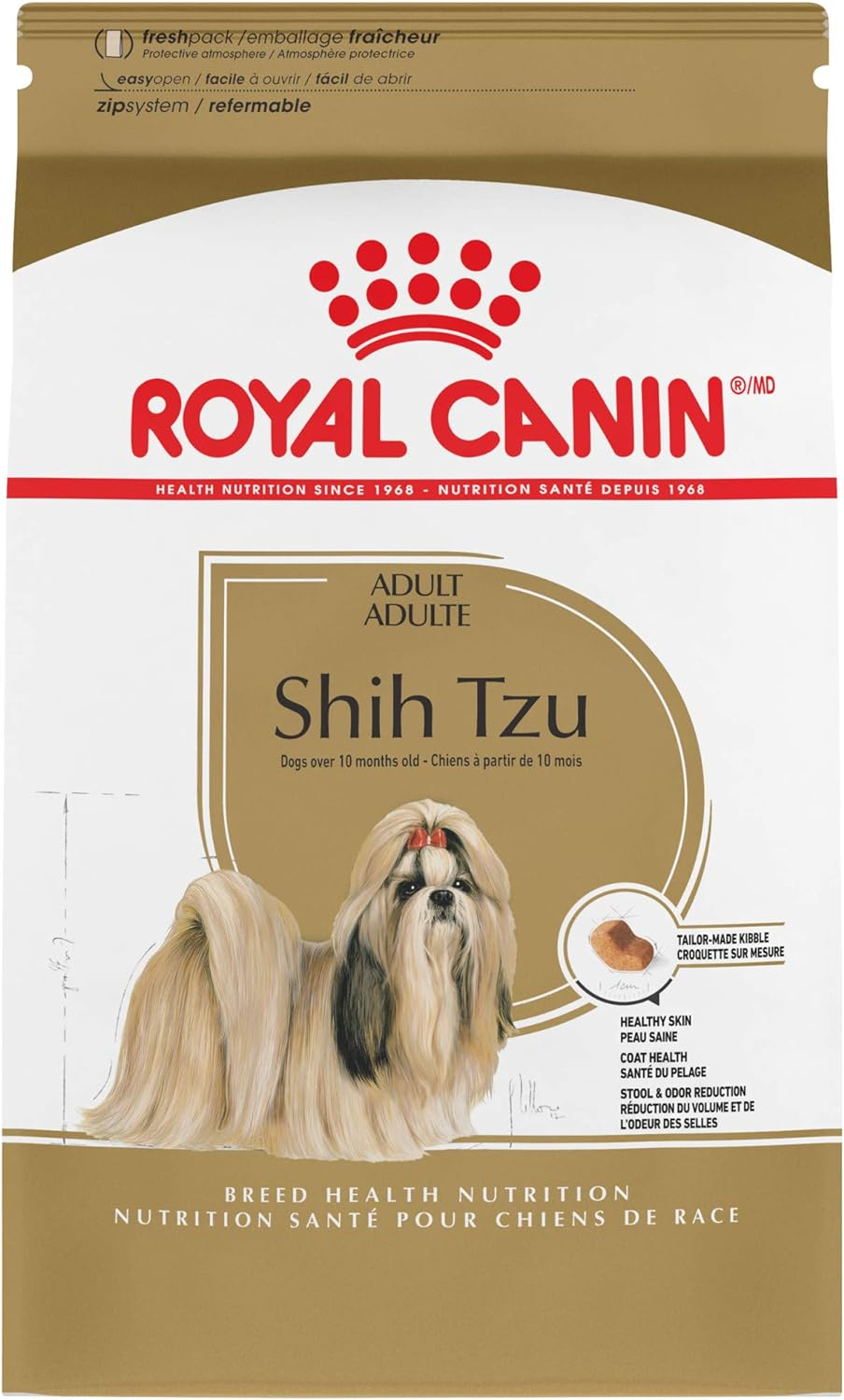 Royal Canin Shih Tzu Adult Breed Specific Dry Dog Food, 10 Lb Bag